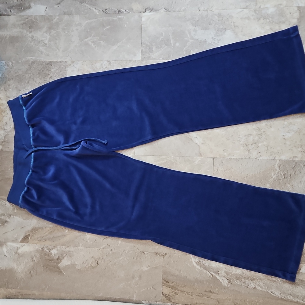 Blue Velour Lounge Pants